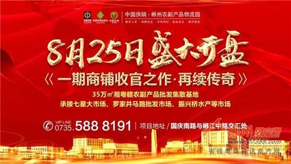 中國供銷·郴州農副產品物流園盛大開盤,一期農批金鋪再續傳奇,□收官!